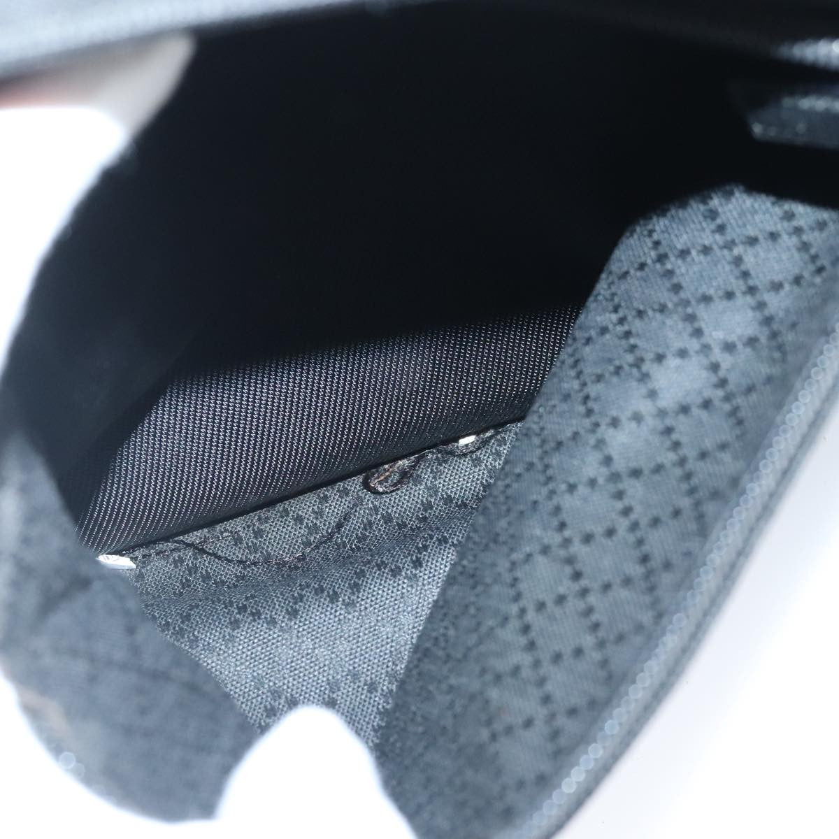 Gucci Bamboo Zip Pouch Nylon & Leather, BLACK, NYLON, Clutche & pouche