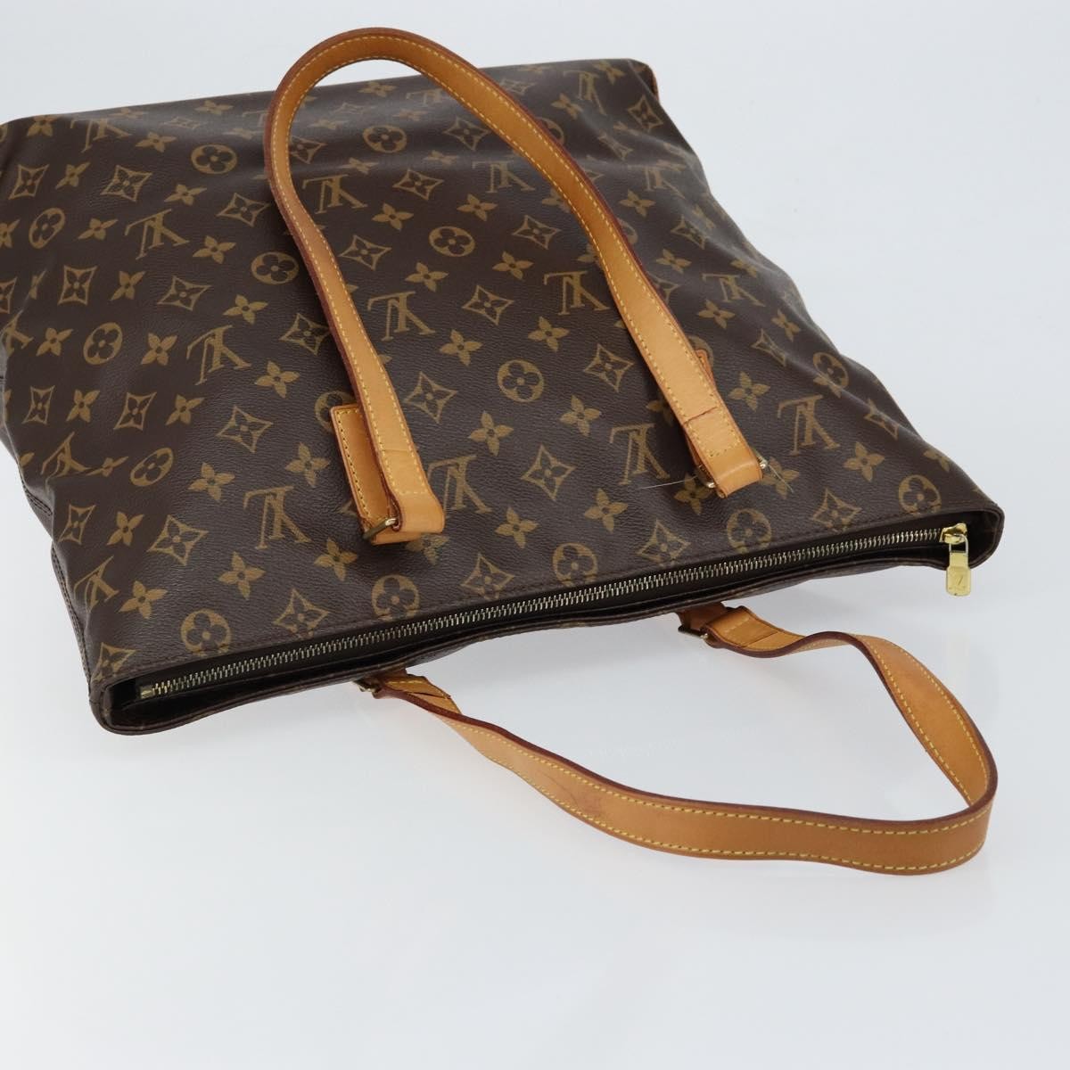 Louis Vuitton Cabas Mezzo Monogram Canvas, BROWN, CANVAS, Tote bag