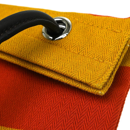 Hermes Cabas Tote Toile with Leather, Multicolour, Cotton, Shoulder Bag