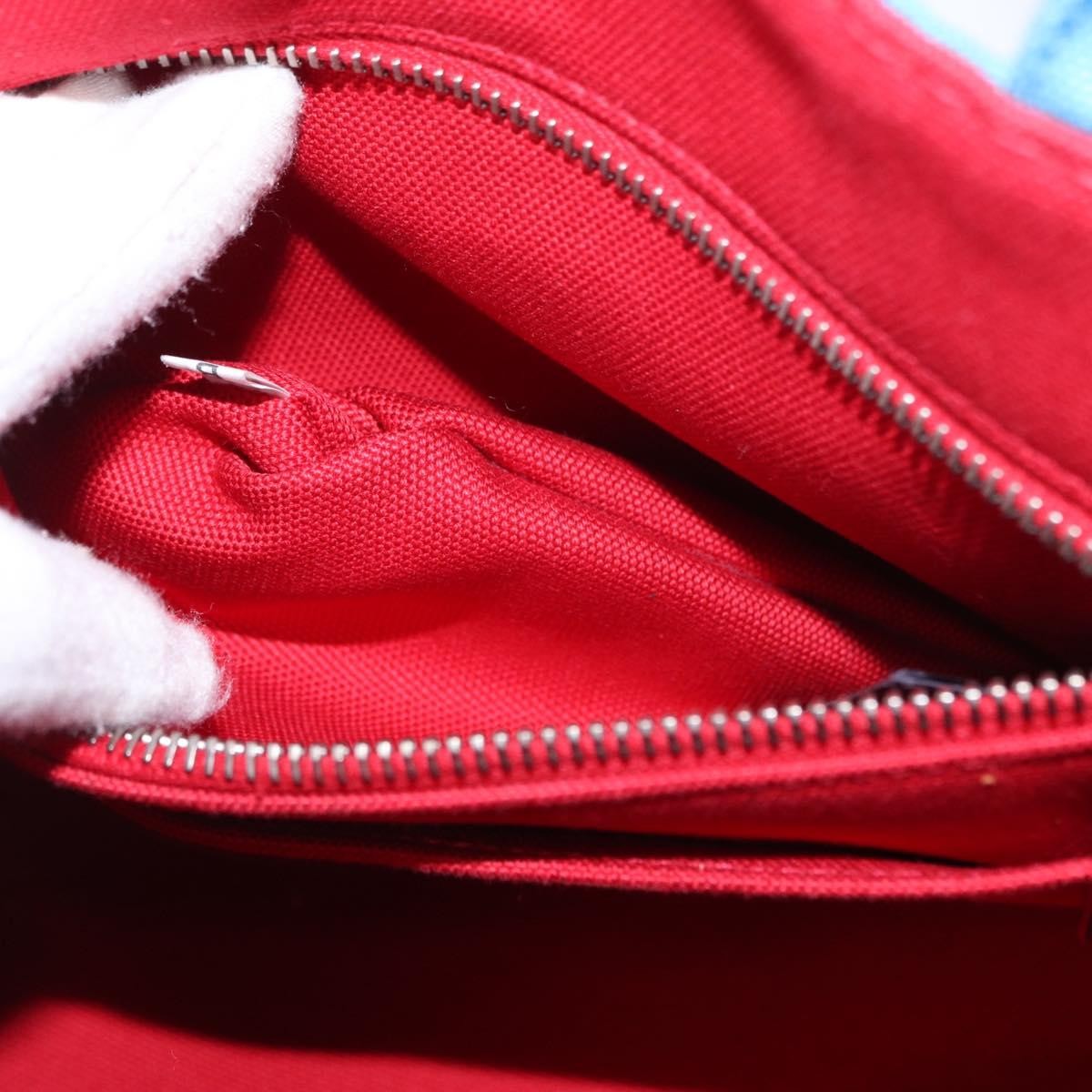 Prada Canapa Convertible Tote Canvas with Applique, BLUE, CANVAS, Tote bag