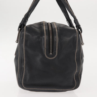 Chanel CC Bowler Quilted Caviar, BLACK, LEATHER, Handbag