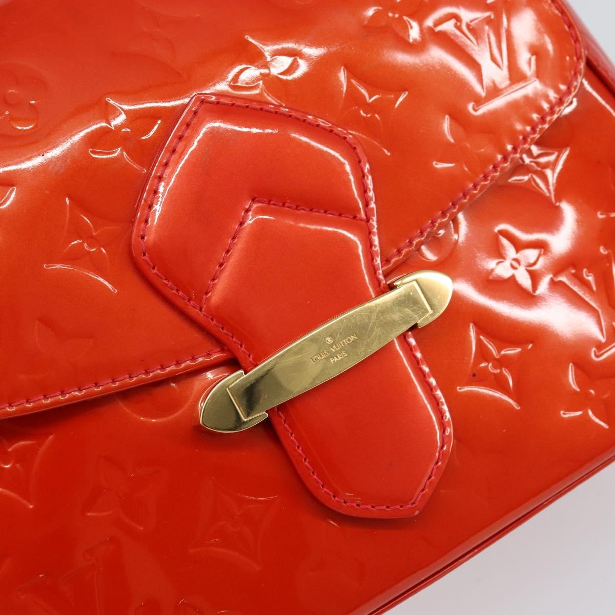 Louis Vuitton Bellflower Handbag Monogram Vernis, RED, PATENT_LEATHER, Shoulder bag