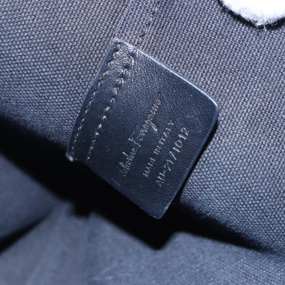 Salvatore Ferragamo Gancini Travel Tote Gancini Jacquard, NAVY, CANVAS, Tote bag