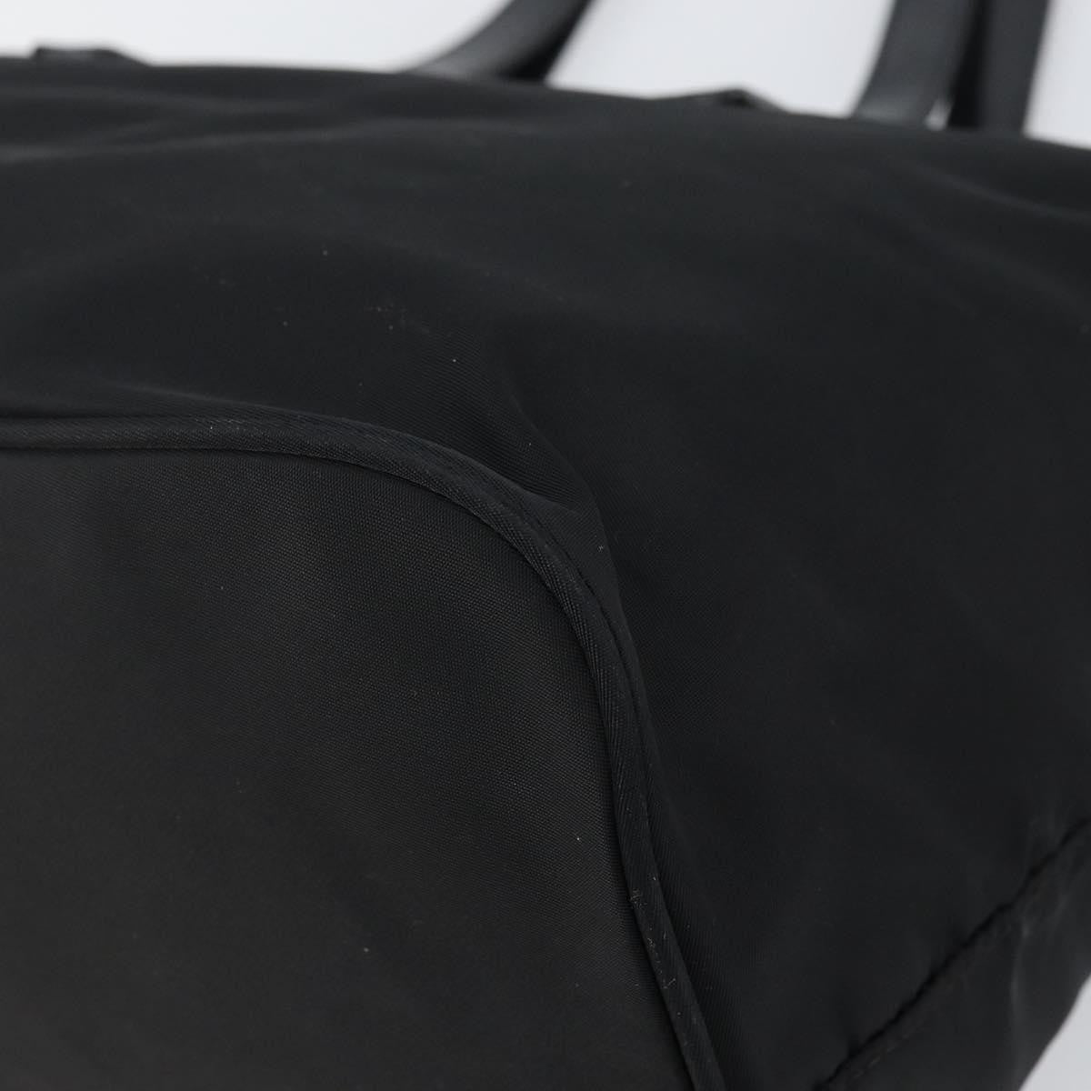 Prada Vintage Zip Tote Tessuto, BLACK, NYLON, Tote bag