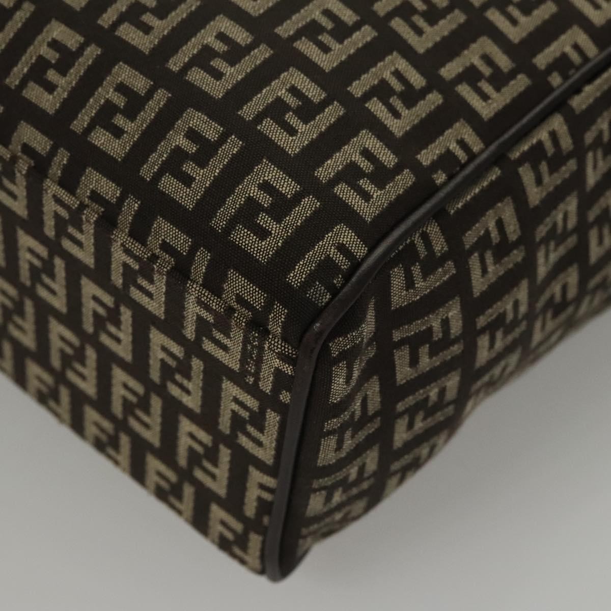 Fendi Vintage Flip Lock Tote Zucchino Canvas, BROWN, CANVAS, Tote bag