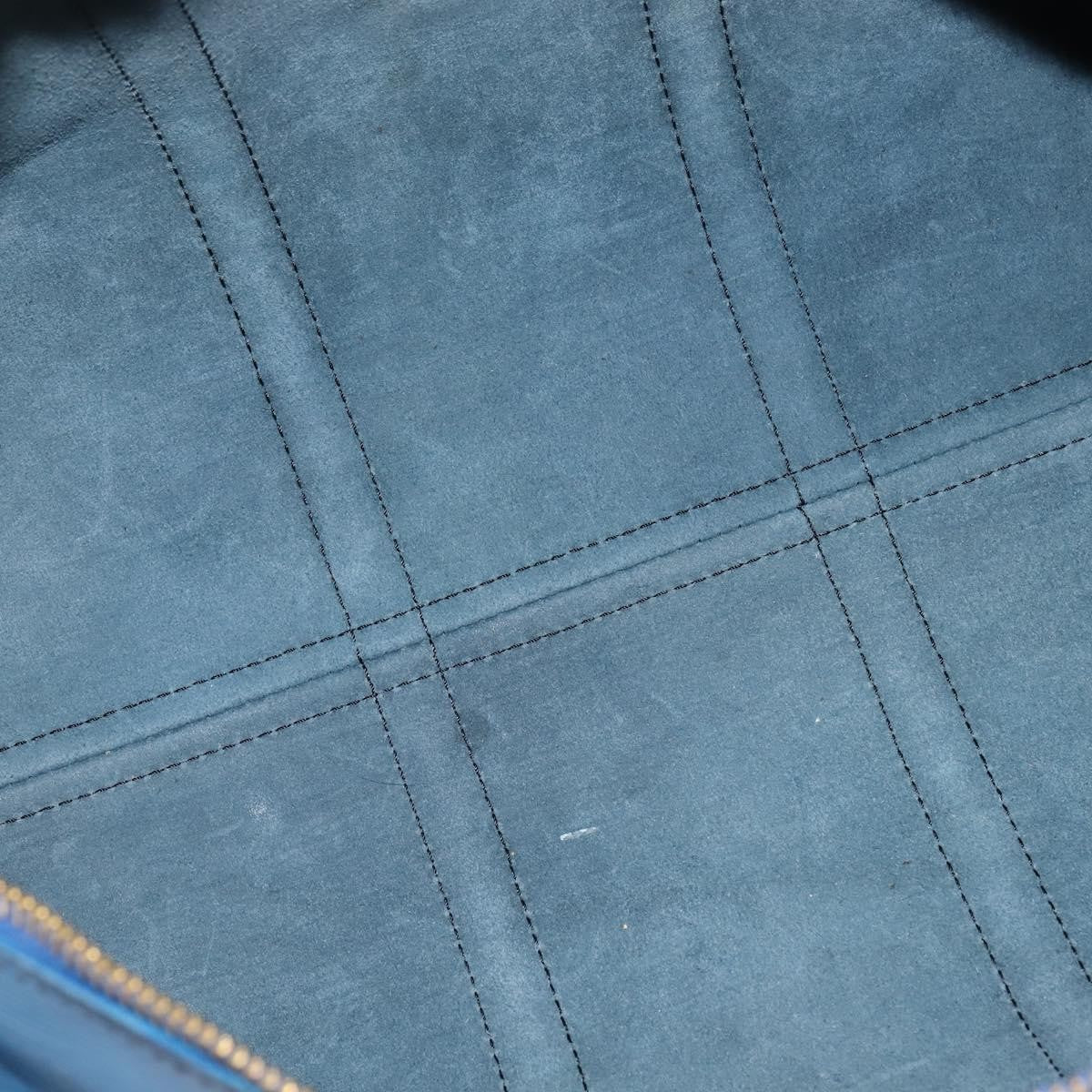 Louis Vuitton Keepall Bag Epi Leather, BLUE, LEATHER, Travel bag