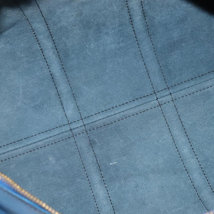 Louis Vuitton Keepall Bag Epi Leather, BLUE, LEATHER, Travel bag
