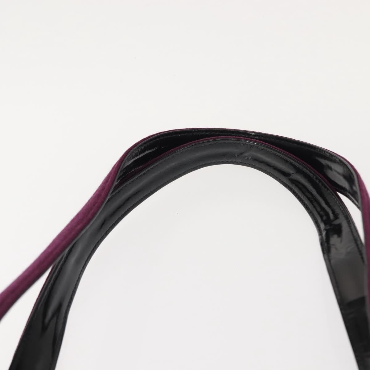 Chanel Vintage Logo Tote Cotton, PURPLE, COTTON, Tote bag