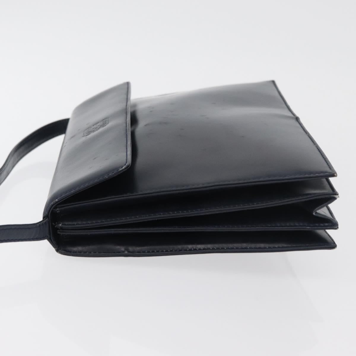 Loewe Anagram Shoulder Bag Leather, Navy, Leather, Shoulder Bag