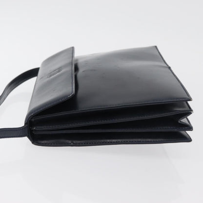 Loewe Anagram Shoulder Bag Leather, Navy, Leather, Shoulder Bag