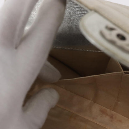 Chanel Travel Line Flap Bag Canvas, SILVER, CANVAS, Shoulder bag