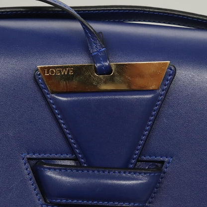 Loewe Barcelona Shoulder Bag Leather, BLUE, LEATHER, Shoulder bag