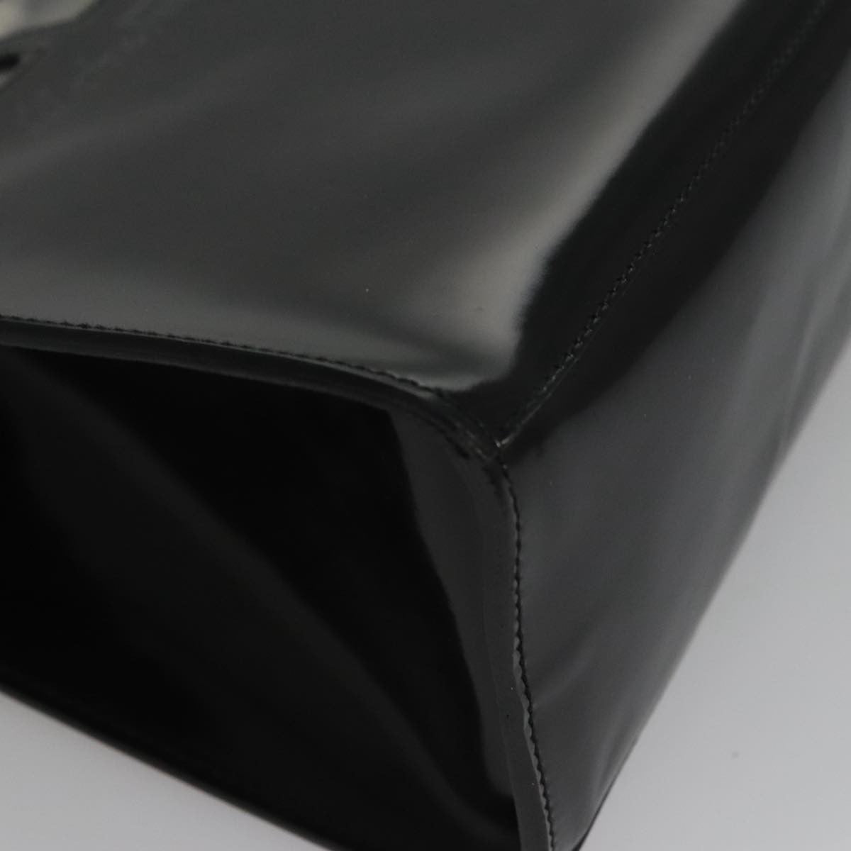 Salvatore Ferragamo Shopper Tote Patent Leather, BLACK, PATENT_LEATHER, Tote bag