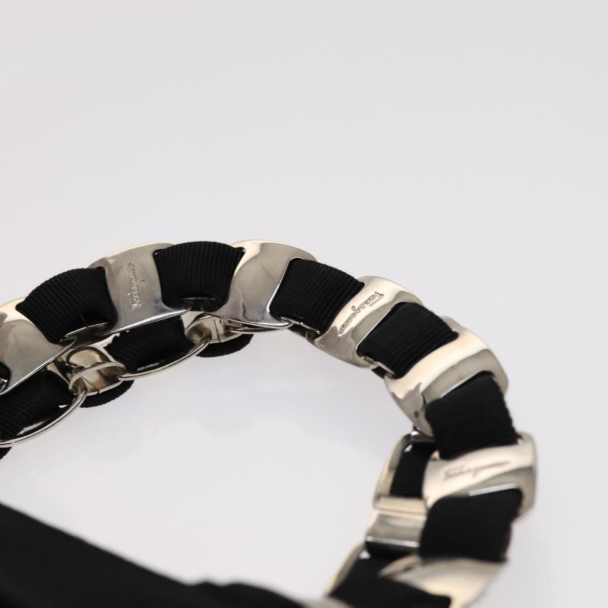 Salvatore Ferragamo Vala Handbag Canvas, BLACK, CANVAS, Handbag