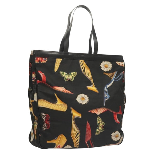 Salvatore Ferragamo Vintage Tote bag Canvas, BLACK, CANVAS, Tote bag