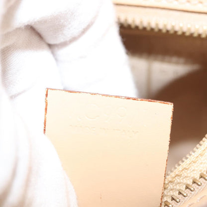 Celine Macadam Shoulder Bag Canvas, BEIGE, CANVAS, Shoulder bag