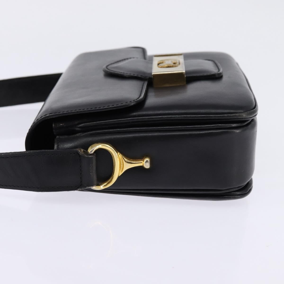 Celine Horse Carriage Shoulder bag Leather, BLACK, LEATHER, Shoulder bag
