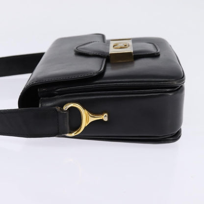 Celine Horse Carriage Shoulder bag Leather, BLACK, LEATHER, Shoulder bag
