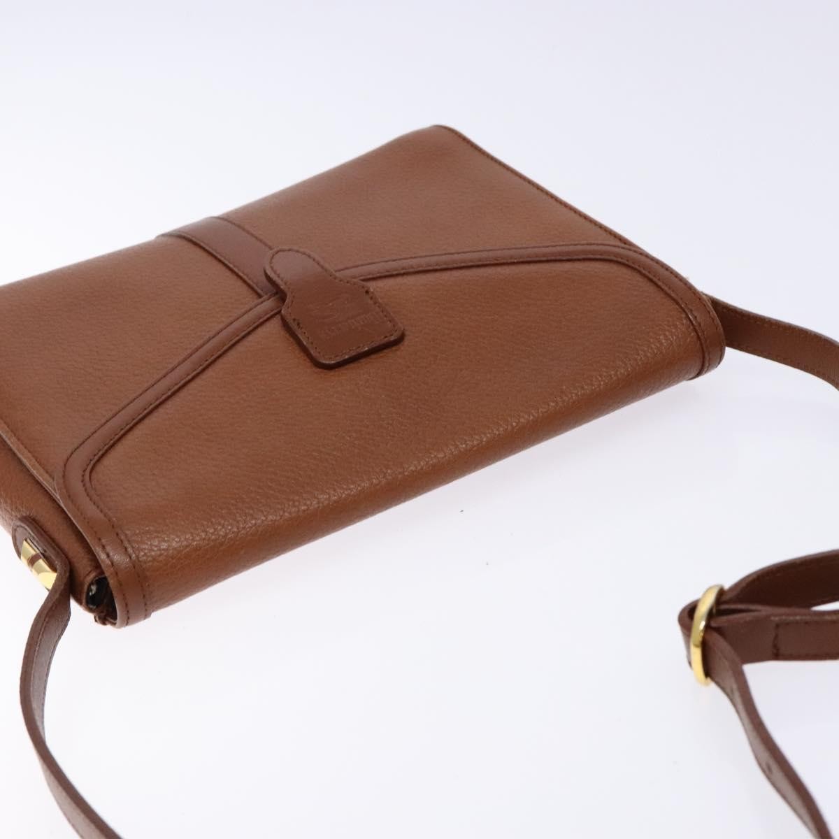 Burberry Flap Shoulder Bag Leather, BROWN, LEATHER, Shoulder bag