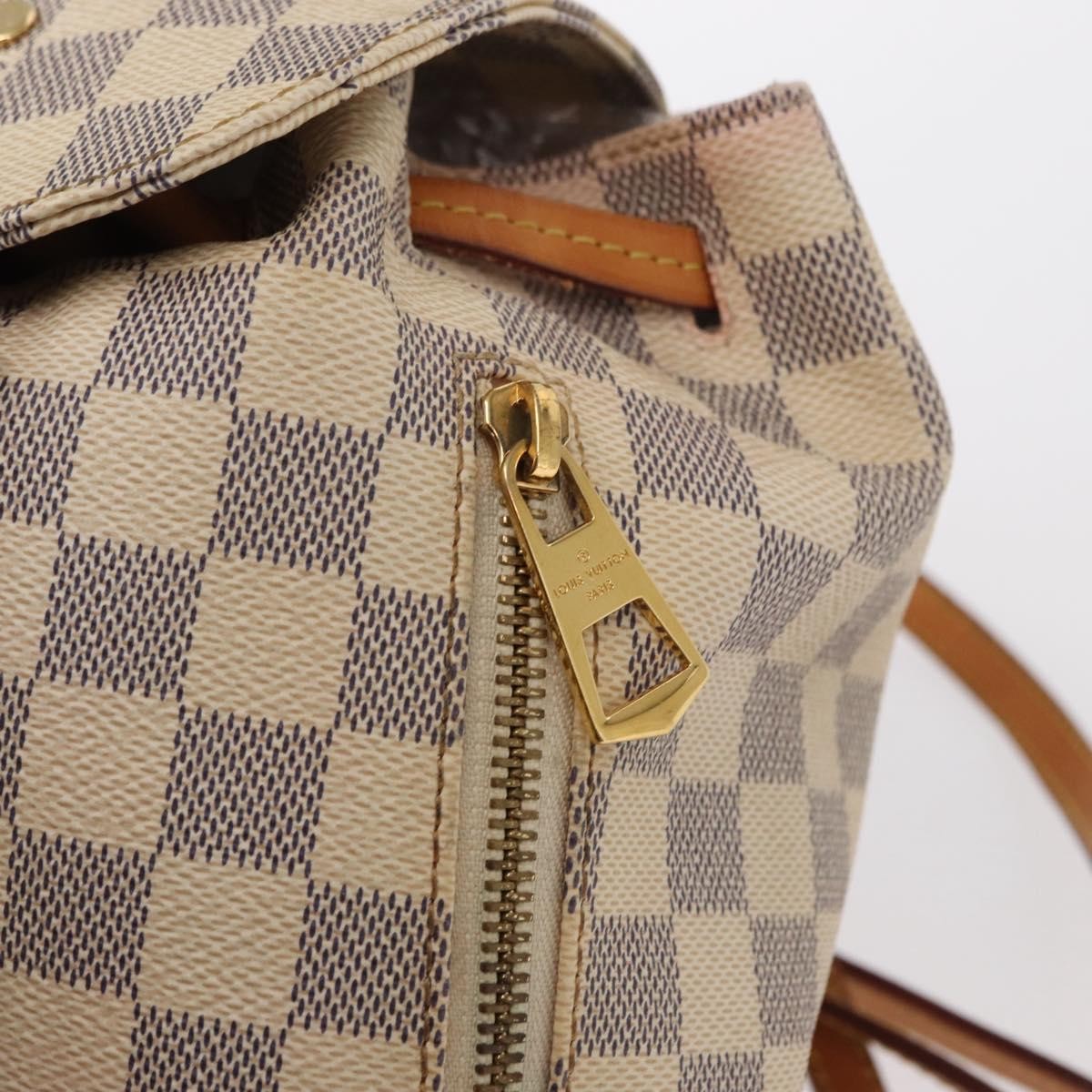 Louis Vuitton Sperone Backpack Damier, WHITE, CANVAS, Backpack