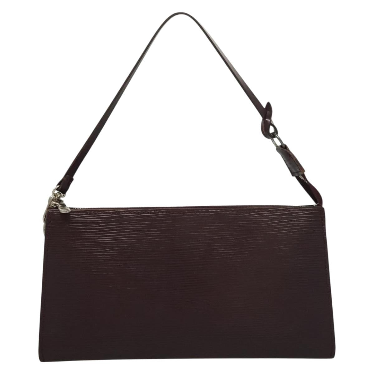 Louis Vuitton Pochette Accessoires Epi Leather, PURPLE, LEATHER, Clutche & pouche