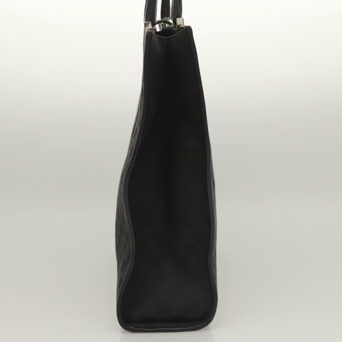 "Gucci Vintage Jackie Tote Canvas, Leather", BLACK, CANVAS, Tote bag