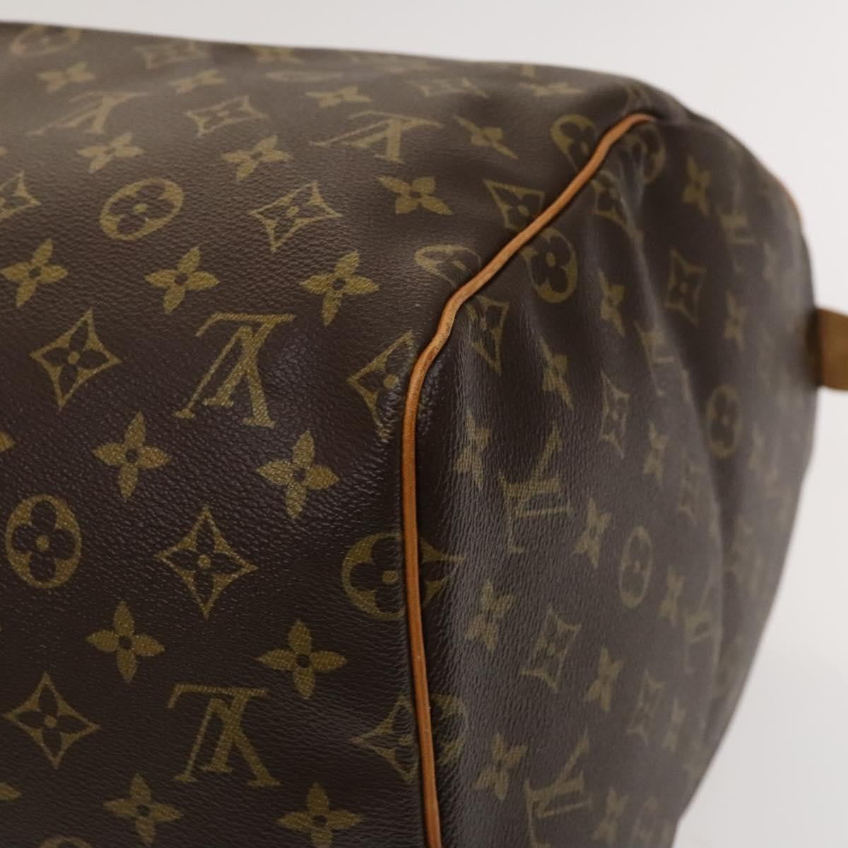 Louis Vuitton Keepall Bag Monogram Canvas, BROWN, CANVAS, Travel bag