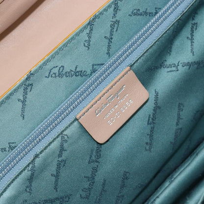 Salvatore Ferragamo Gancini handbag Patent leather, BROWN, PATENT_LEATHER, Handbag