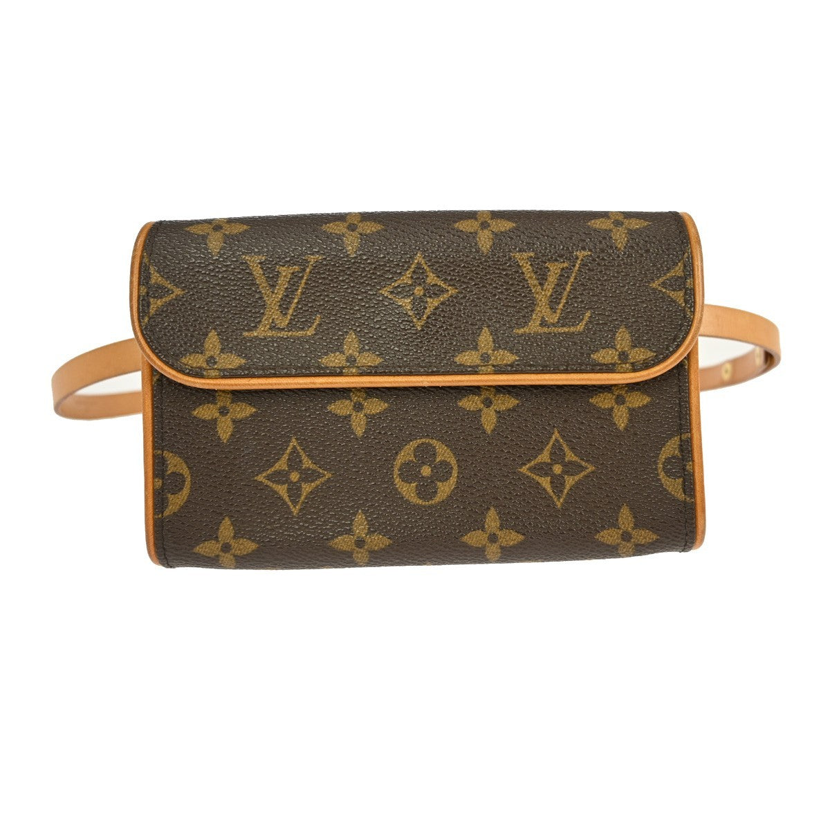 Louis Vuitton Florentine Waist Bag Monogram Canvas, BROWN, CANVAS, Clutche & pouche