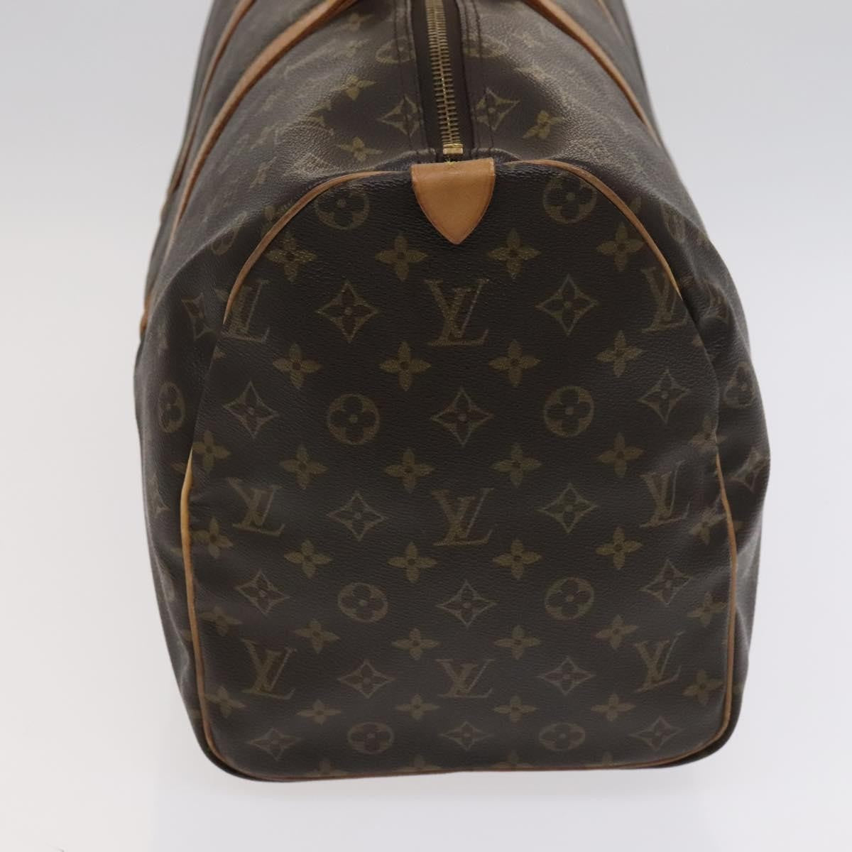 Louis Vuitton Keepall Bag Monogram Canvas, BROWN, CANVAS, Travel bag