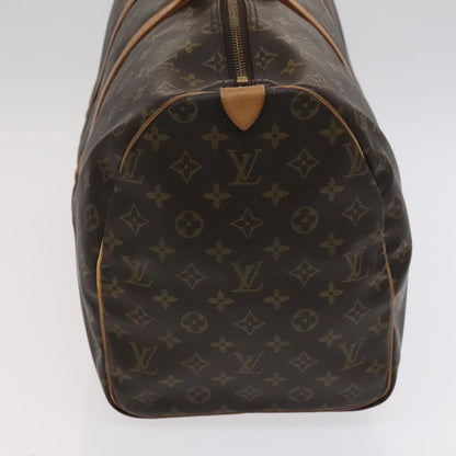 Louis Vuitton Keepall Bag Monogram Canvas, BROWN, CANVAS, Travel bag