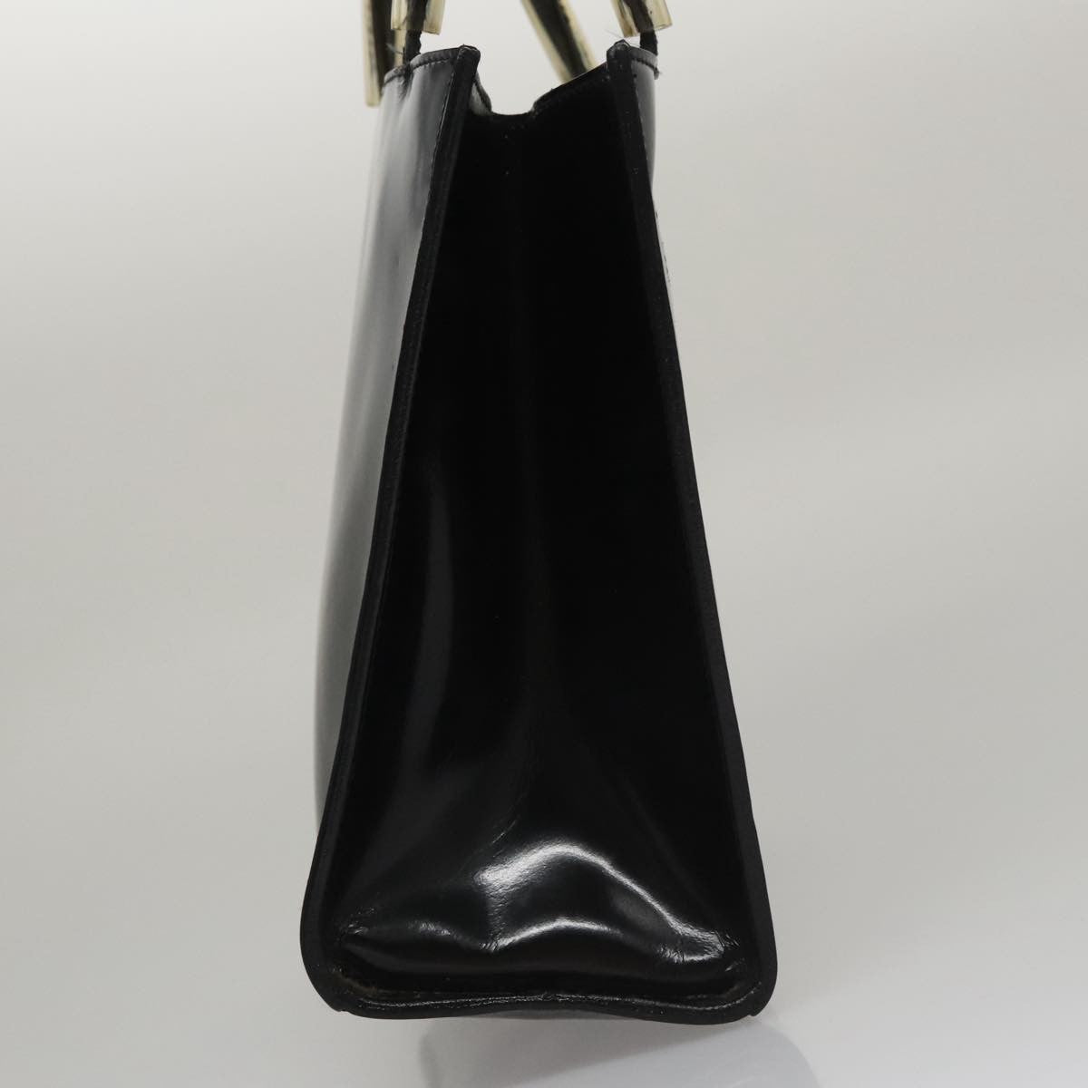 Salvatore Ferragamo Gancini Wristlet Clutch Leather, BLACK, EMERALD, Clutche & pouche