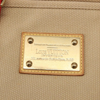 Louis Vuitton Antigua Tote Canvas, BEIGE, CANVAS, Tote bag