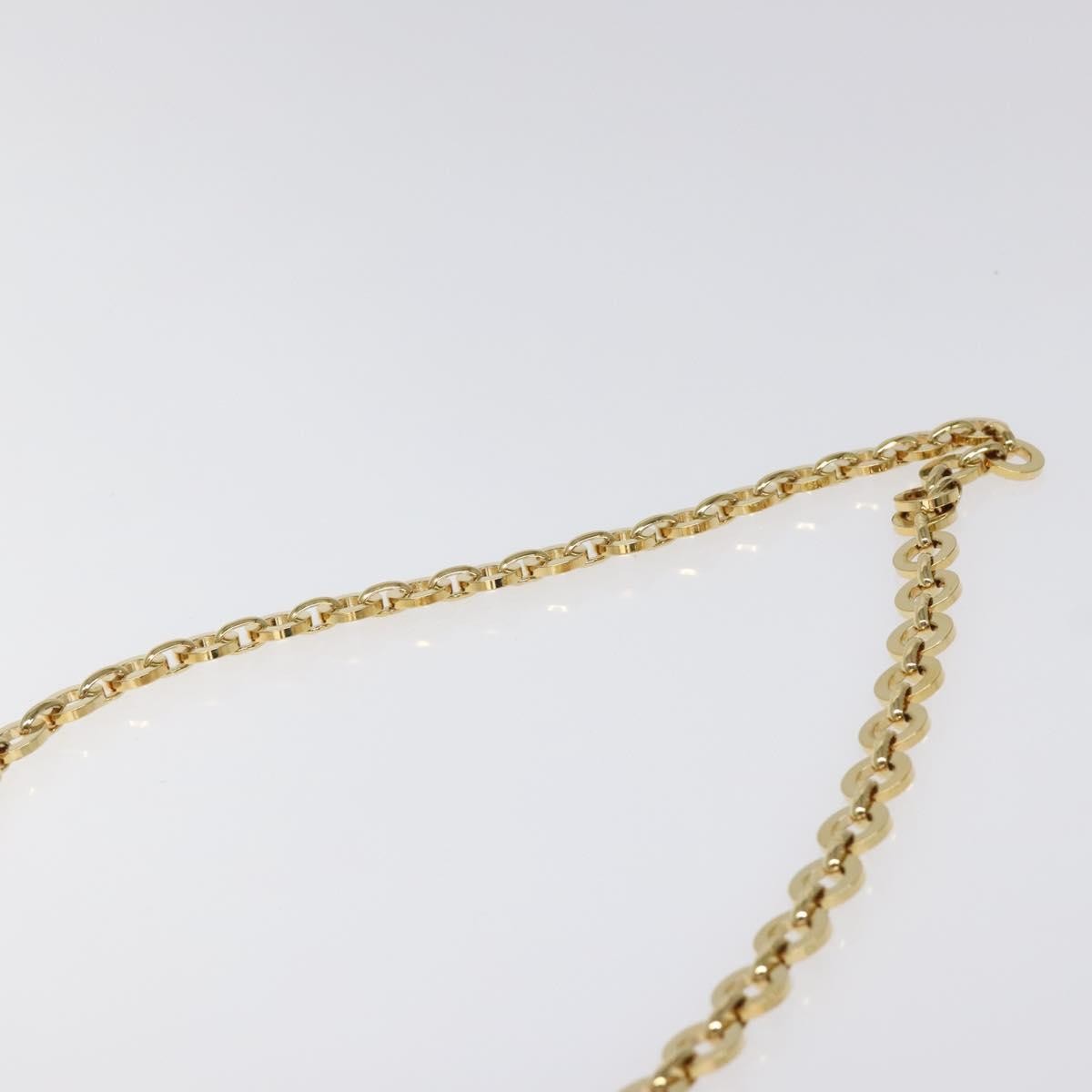 Salvatore Ferragamo Vintage Gancini Chain Shoulder Bag Leather, NAVY, LEATHER, Shoulder bag