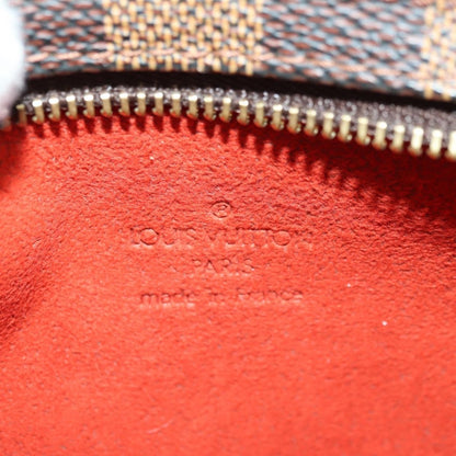 Louis Vuitton Manosque Pochette Damier, Brown, Canvas, Clutch