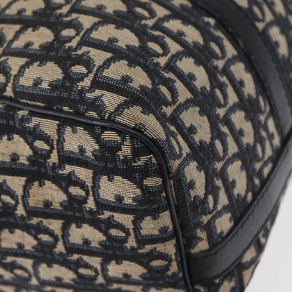 Christian Dior Vintage Trotter Boston Bag Canvas, NAVY, CANVAS, Travel bag