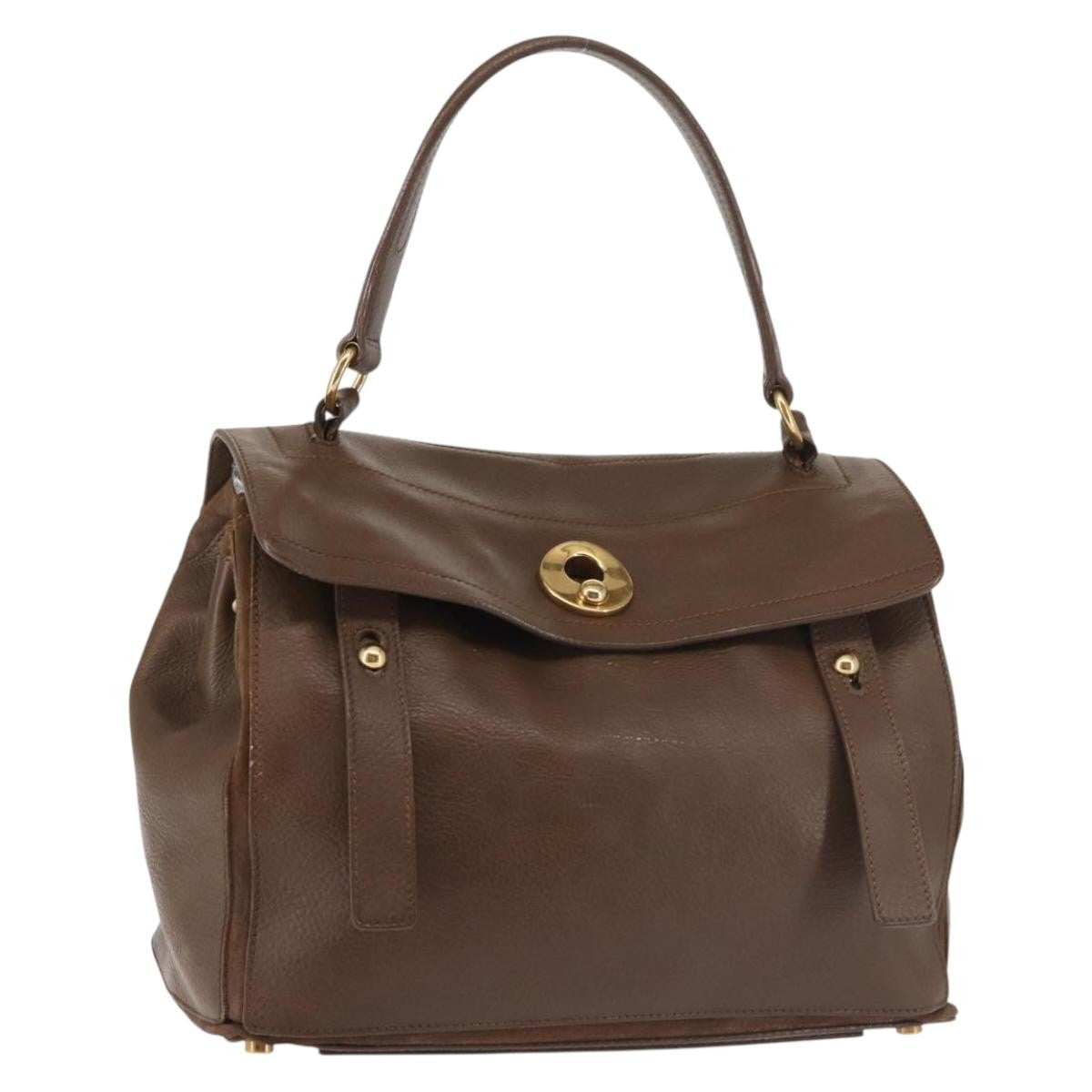 Saint Laurent Muse Two Bag Leather, BROWN, LEATHER, Handbag