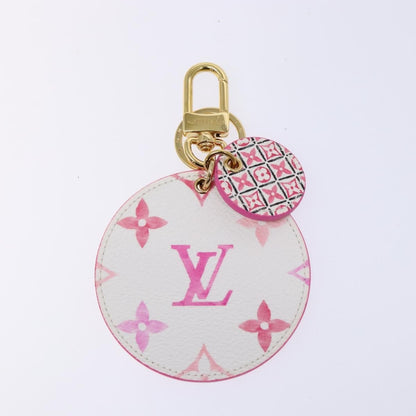 Louis Vuitton Illustre Bag Charm and Key Holder Spring in the City Monogram Giant Canvas, PINK, CANVAS, Charms and Keychains