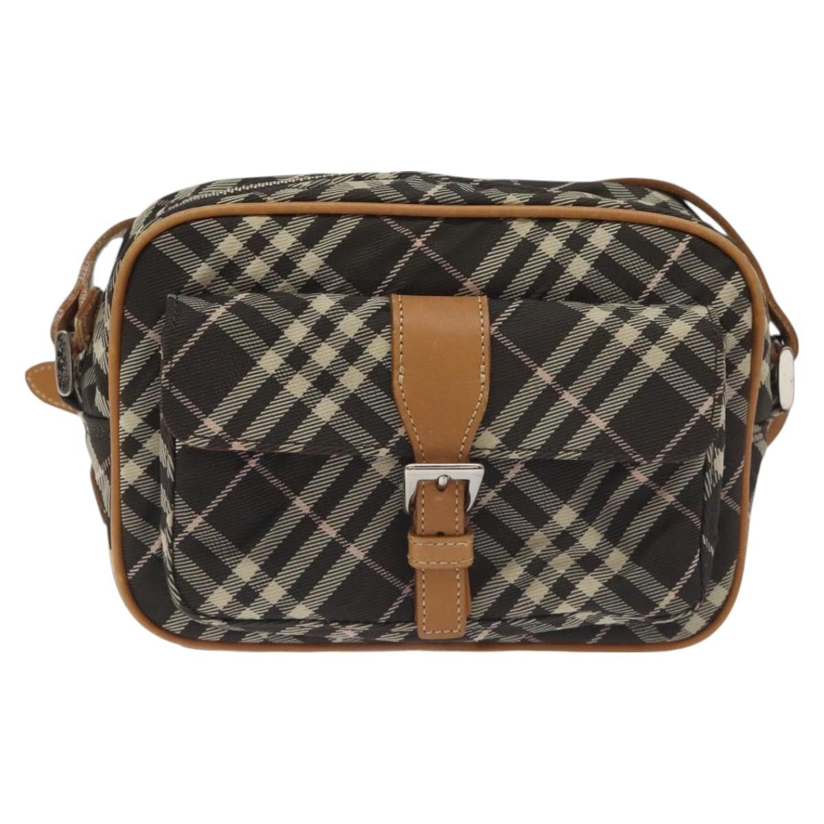 Burberry Nova Check Blue Label Nylon, BROWN, NYLON, Travel bag