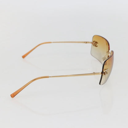 Chanel Logo CC Sunglasses Metal, ORANGE, METAL, Sunglasse