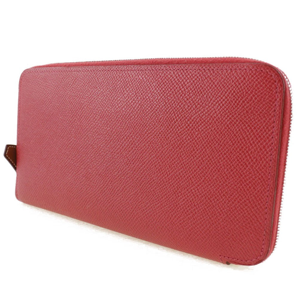Hermes Azap Zip Around Wallet Epsom, RED, LEATHER, Wallets