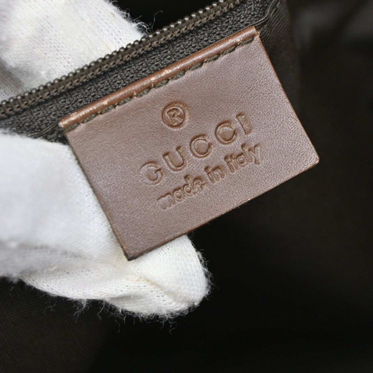 Gucci Vintage Bucket Shopping Tote GG Canvas, BROWN, CANVAS, Shoulder bag