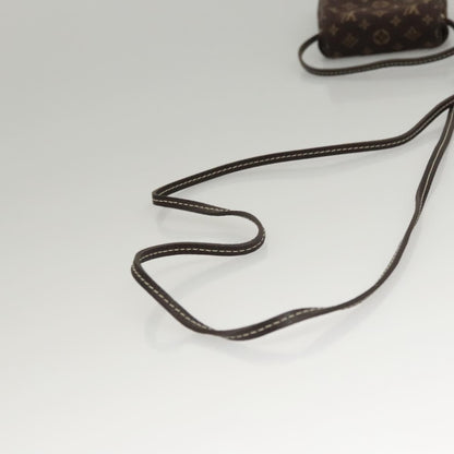 Louis Vuitton Cancun Pochette Monogram Mini Canvas, BROWN, CANVAS, Clutche & pouche