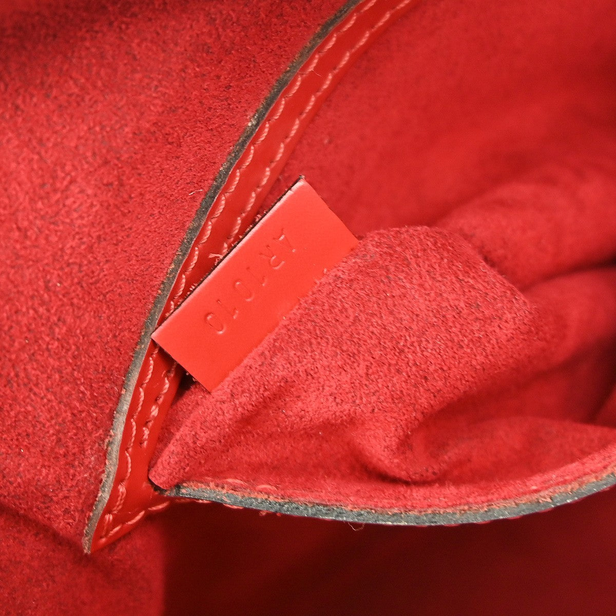 Louis Vuitton Alma Handbag Epi Leather, RED, LEATHER, Handbag