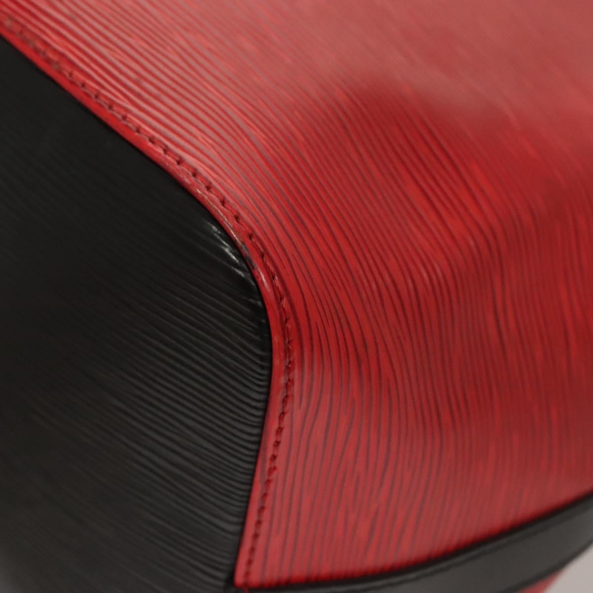 Louis Vuitton Petit Noe Handbag Two Tone Epi Leather, RED, LEATHER, Handbag