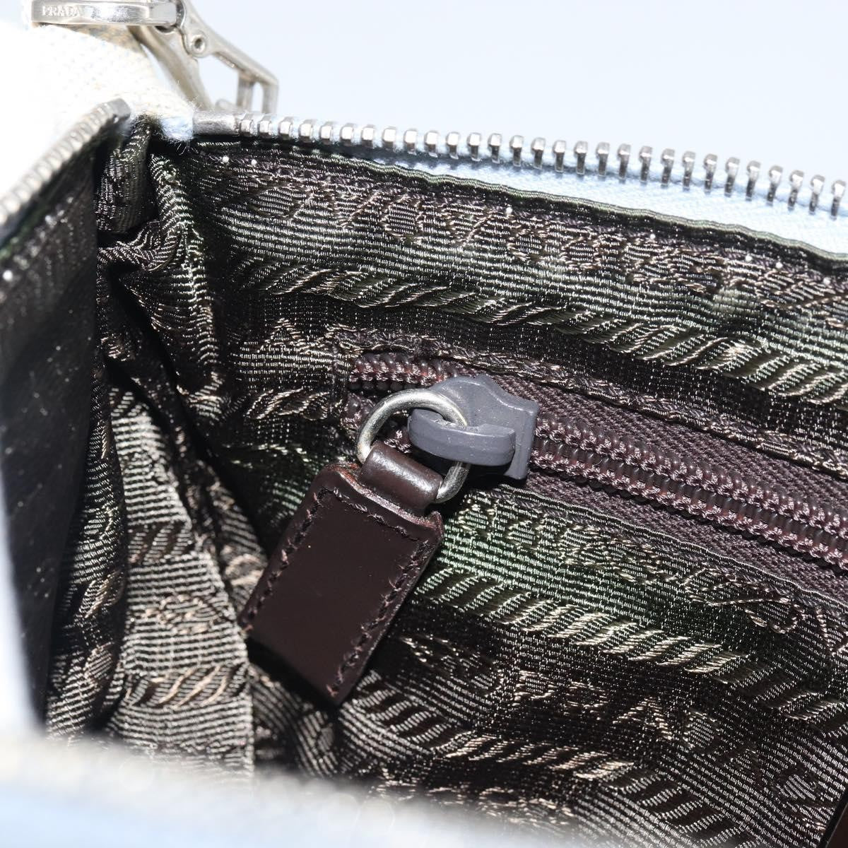 Prada Vintage Pouch Canvas, GRAY, CANVAS, Clutche & pouche