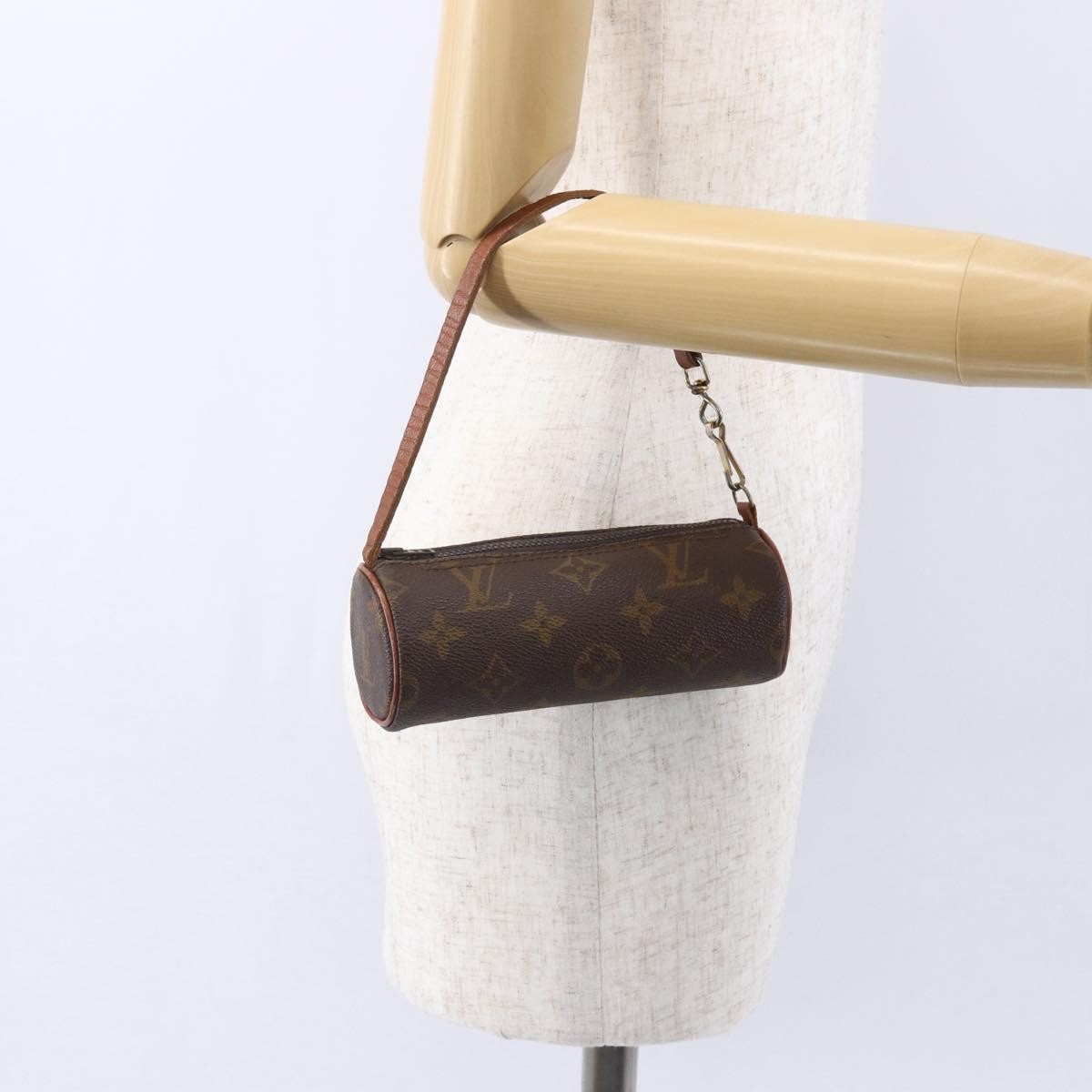 Louis Vuitton Papillon Pochette Monogram Canvas, BROWN, CANVAS, Clutche & pouche