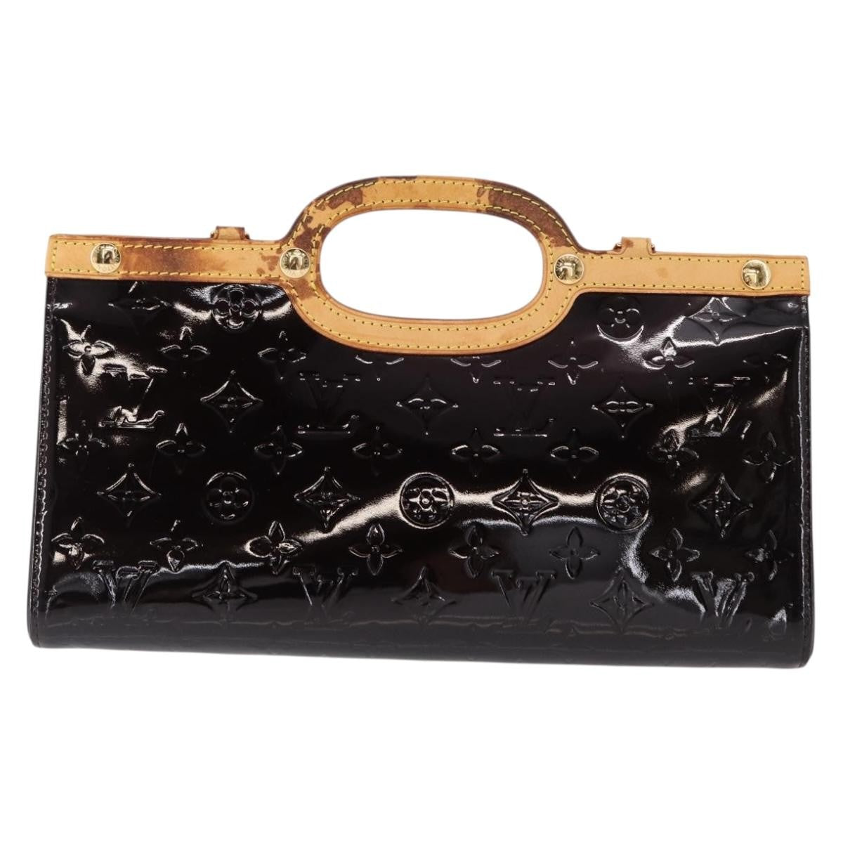Louis Vuitton Roxbury Drive Handbag Monogram Vernis, BURGUNDY, PATENT_LEATHER, Handbag