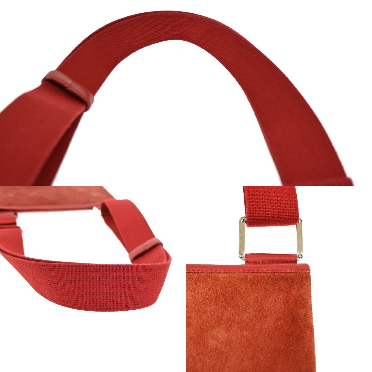 Loewe Anagram Shoulder Bag Suede, RED, SUEDE, Shoulder bag