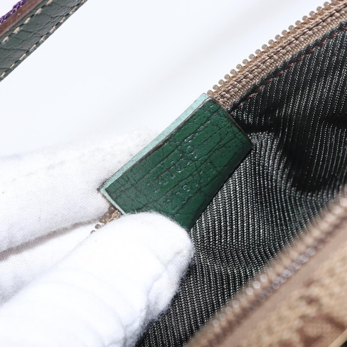 Gucci Vintage Boat Pochette GG Canvas, BEIGE, CANVAS, Handbag